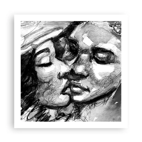 Poster - Tender Moment - 60x60 cm