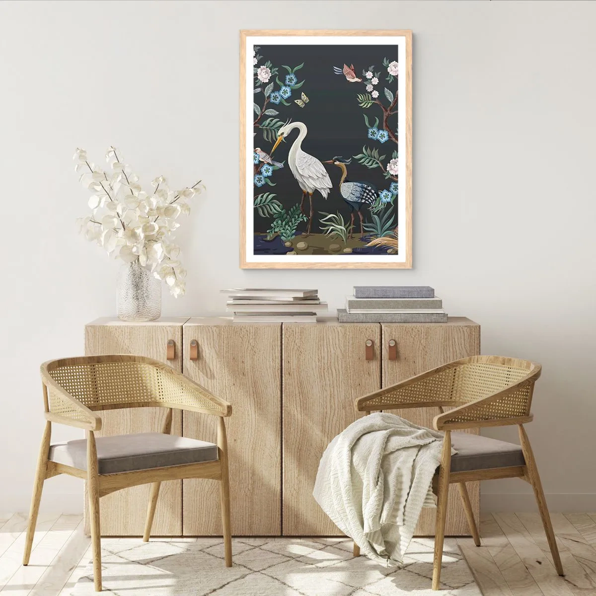 Poster in light oak frame - Bird Truth - 70x100 cm