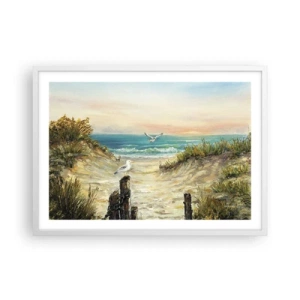 Poster in white frmae - Airless Retreat - 70x50 cm