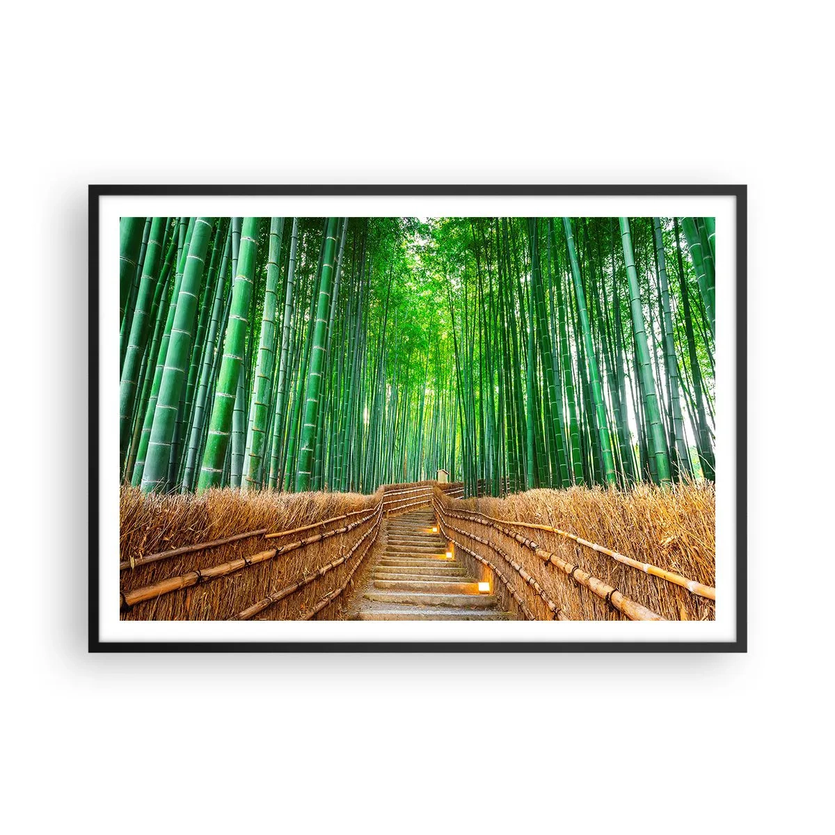Poster in black frame - Essence of Asian Nature - 100x70 cm
