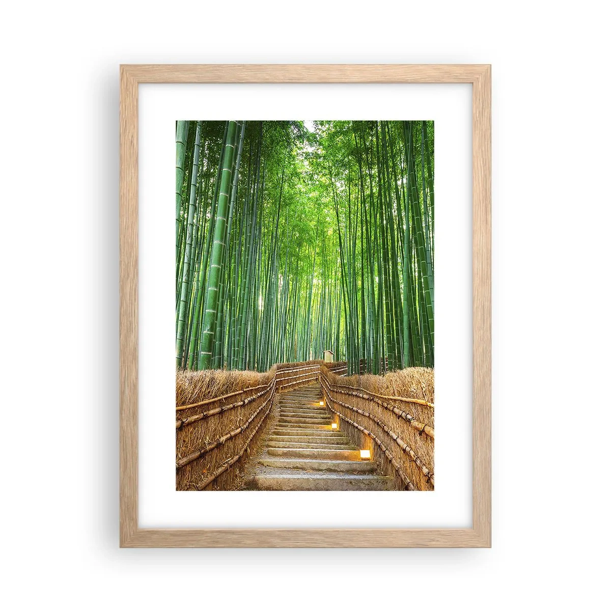 Poster in light oak frame - Essence of Asian Nature - 30x40 cm