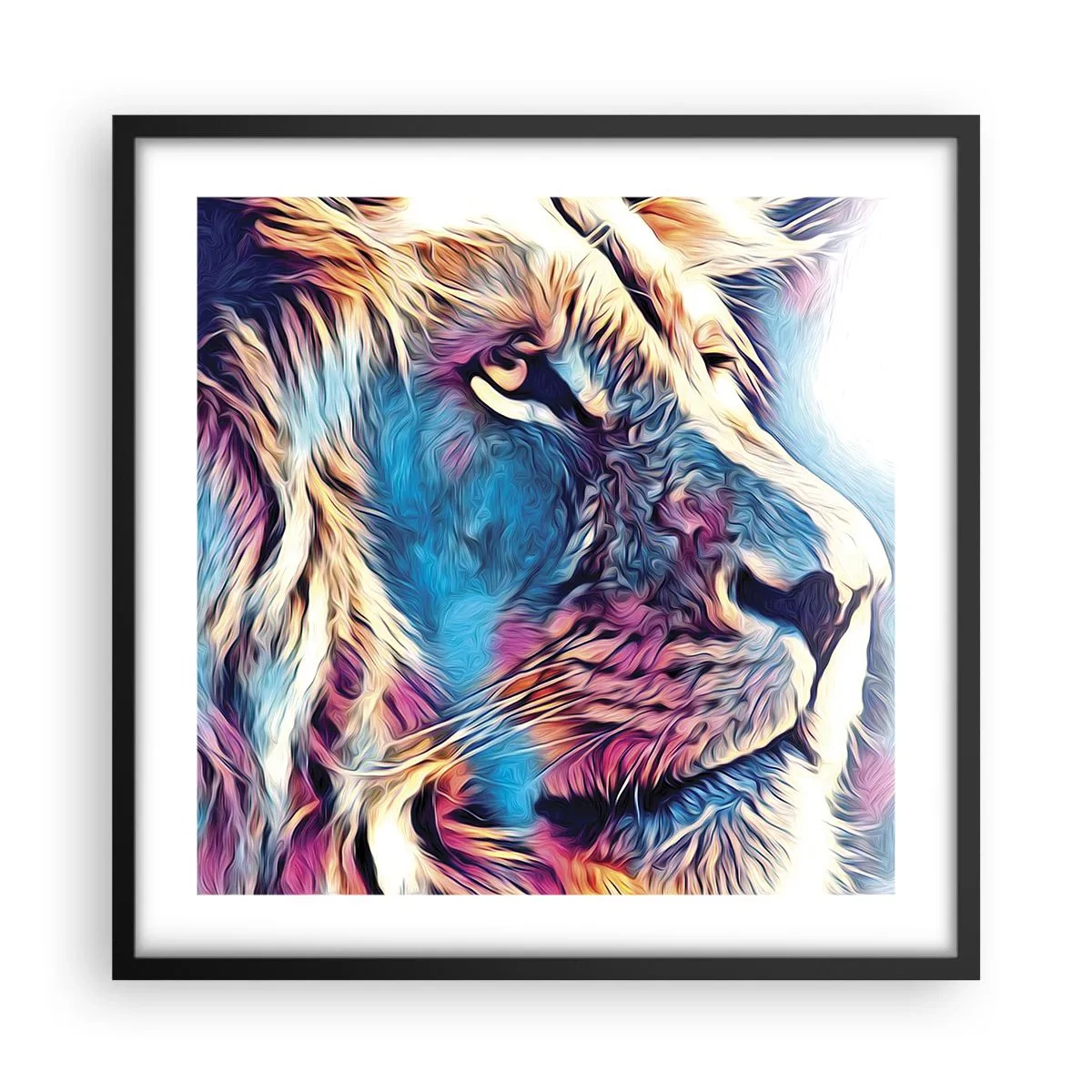 Poster in black frame - Wisdom of Nature - 50x50 cm