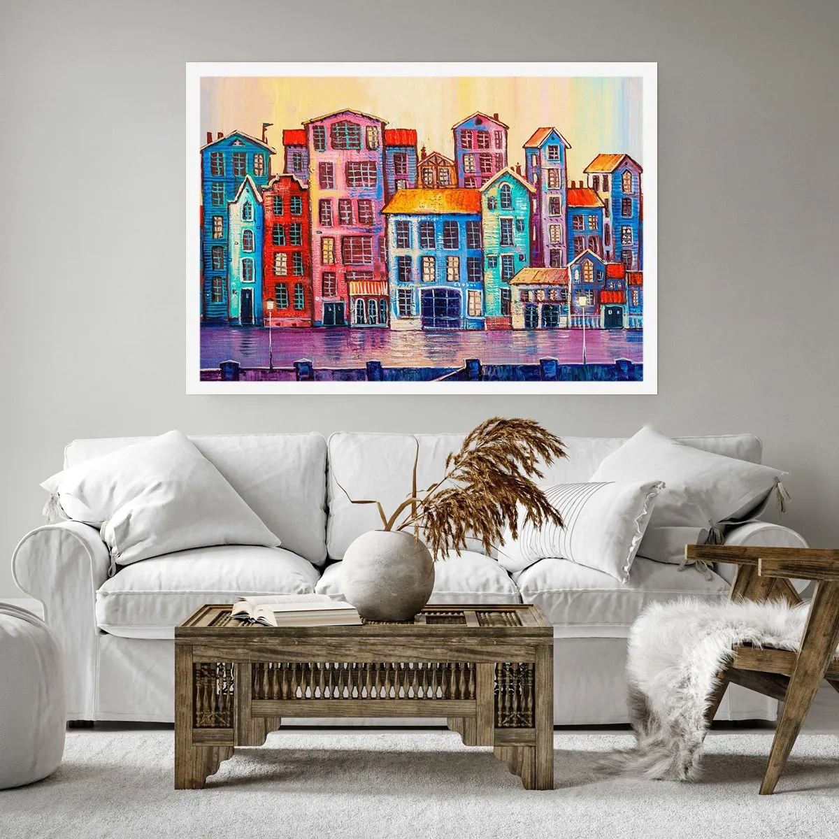 Poster - City Like From a Fairytale - 91x61 cm