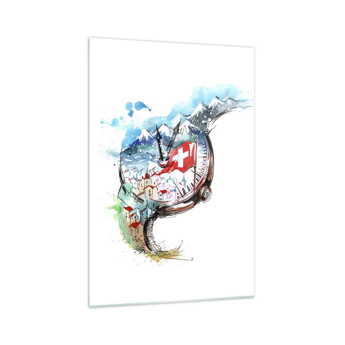 Glass picture - Spirit of Switzerland - 70x100 cm