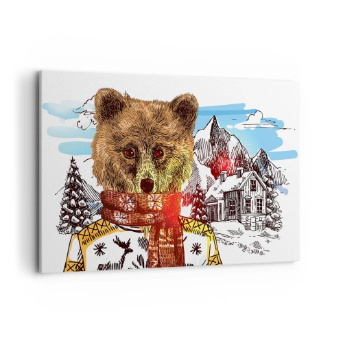 Canvas picture - Little Bear's Hut - 120x80 cm