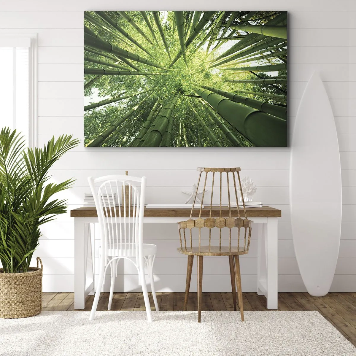 Canvas picture - In a Bamboo Forest - 120x80 cm