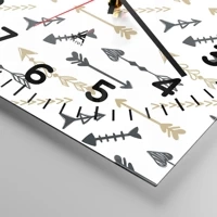 Clock face with numbers