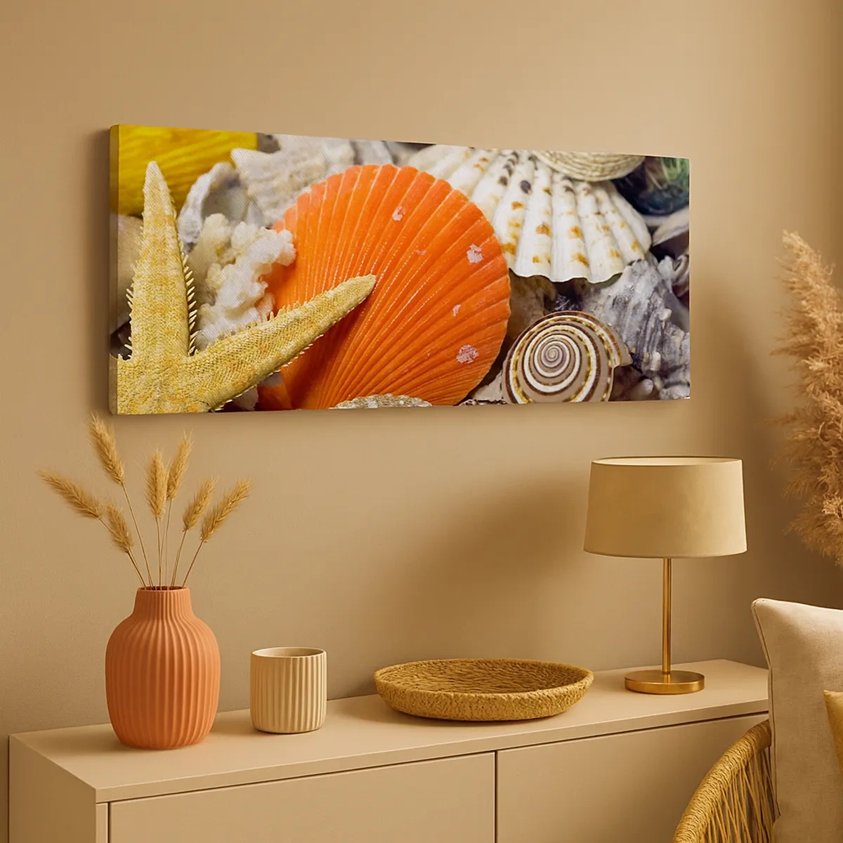 Canvas picture - Treasures of the Ocean - 30x30 cm