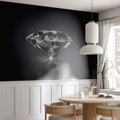 Photo Wallpaper Premium Sand - Girls' Best Friend - Diamond, Diamond, Gemstone - 200x140 cm