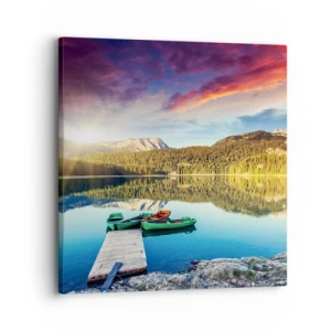Canvas picture - By Water Smooth as a Mirror - 30x30 cm