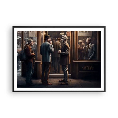 Poster in black frame - Good Time of the Day - 100x70 cm