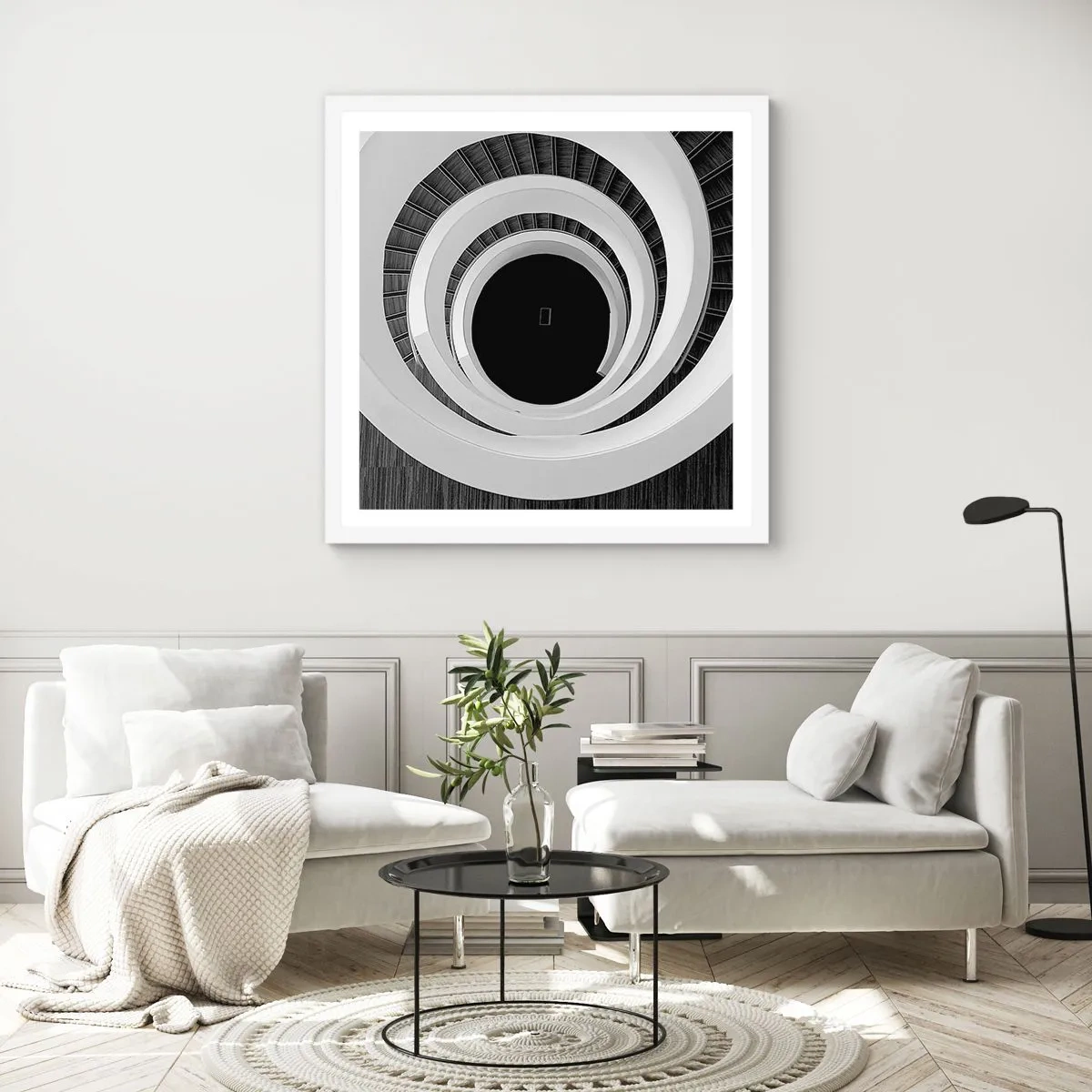 Poster in white frmae - To the Point of the Matter - 50x50 cm