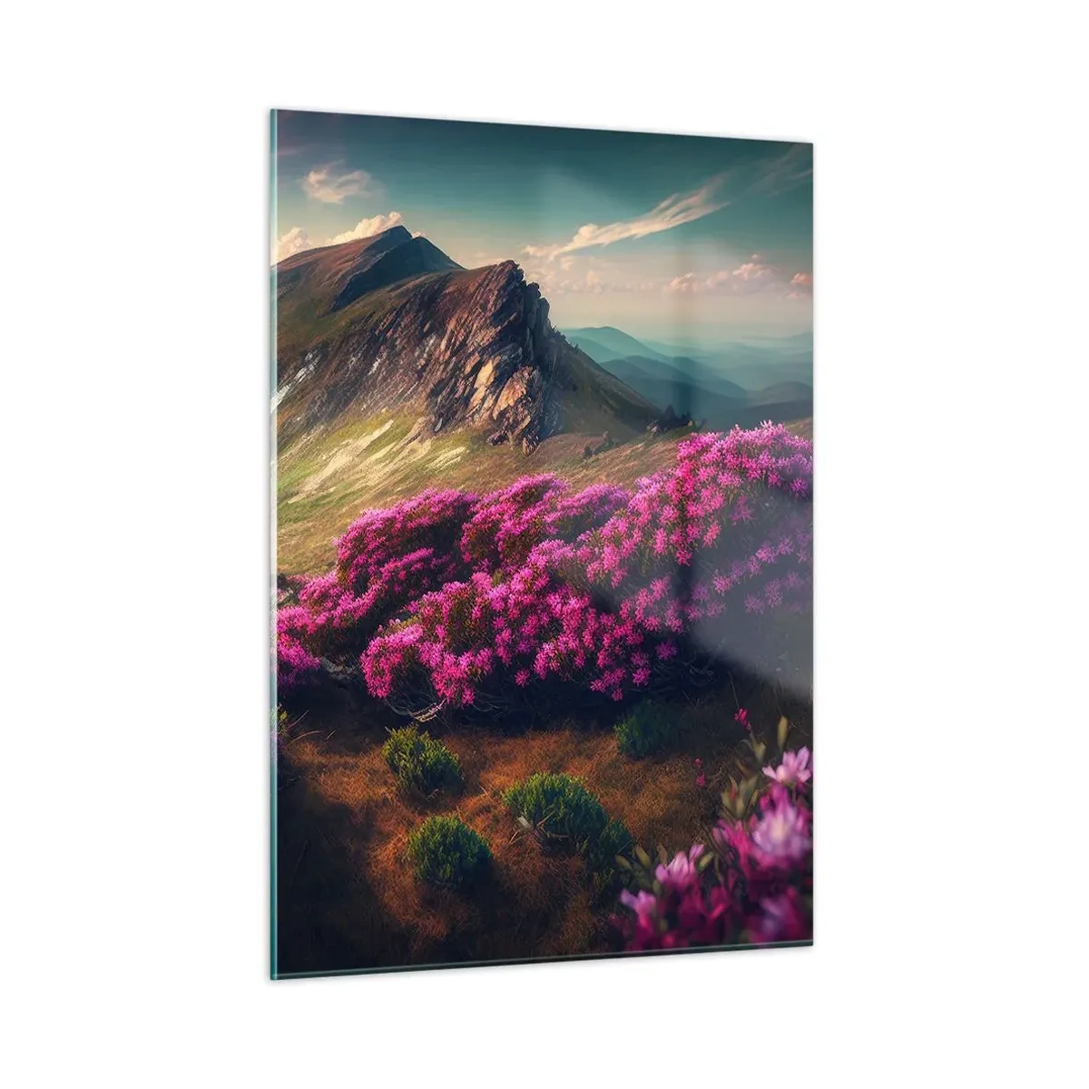 Glass picture - Summer in the Mountains - 50x70 cm
