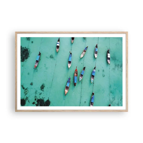 Poster in light oak frame - In Joyful Expectation - 100x70 cm