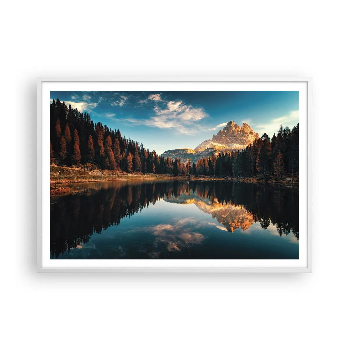 Poster in white frmae - Double Landscape - 100x70 cm