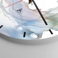 Clock face with lines