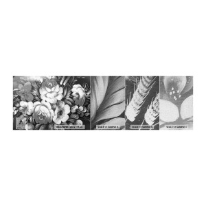 Photo Wallpaper Sample Premium Canvas - Beautiful Even in Greyness - Abstraction, Flowers, Piece - 100x30 cm