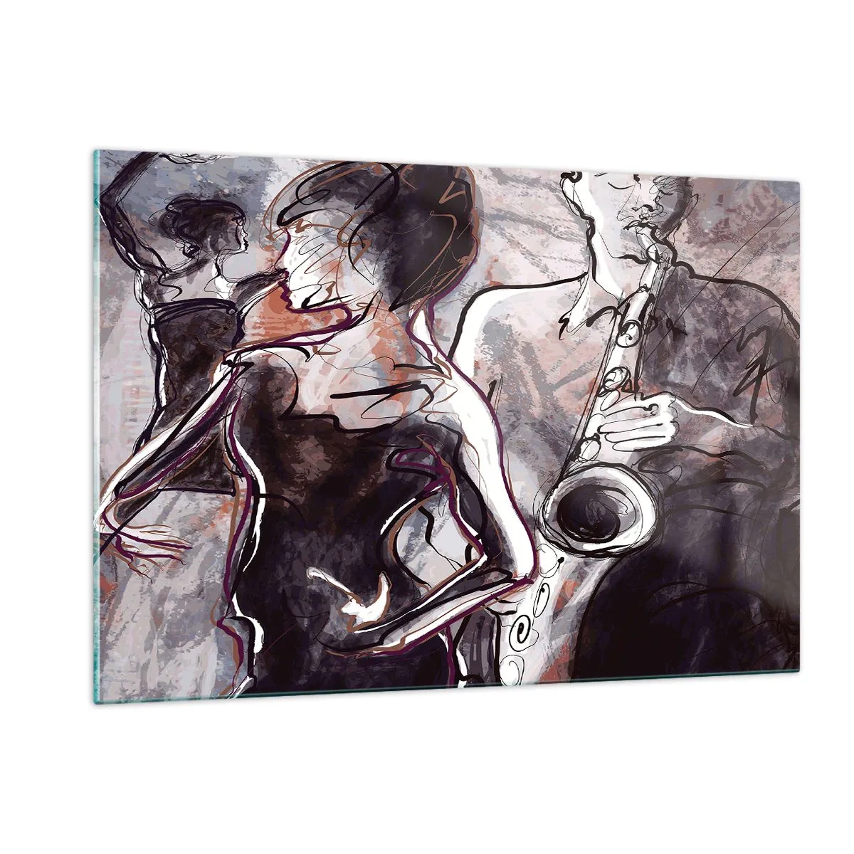 Glass picture - Melt away in Music - 120x80 cm
