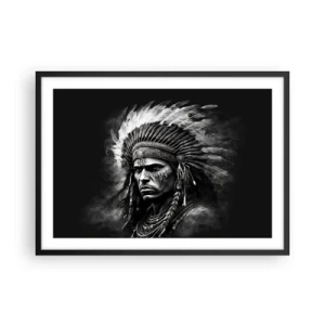 Poster in black frame - Chief and Warrior - 70x50 cm