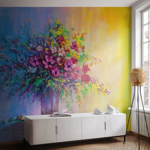 Custom Wallpaper Standard Eco - Gift from Summer Meadow - Flowers in a vase, Piece, Bouquet of flowers