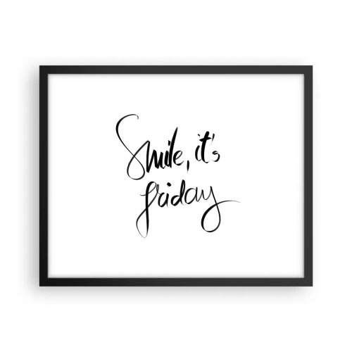 Poster in black frame - True Joy - 50x40 cm