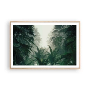 Poster in light oak frame - Tropical Secret - 91x61 cm