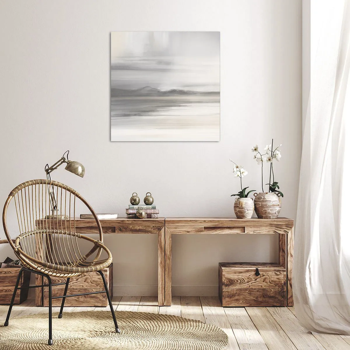 Canvas picture - Thoughtful Distance - 50x50 cm