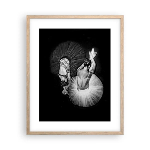 Poster in light oak frame - Yin and Yang - Ideal Balance - 40x50 cm