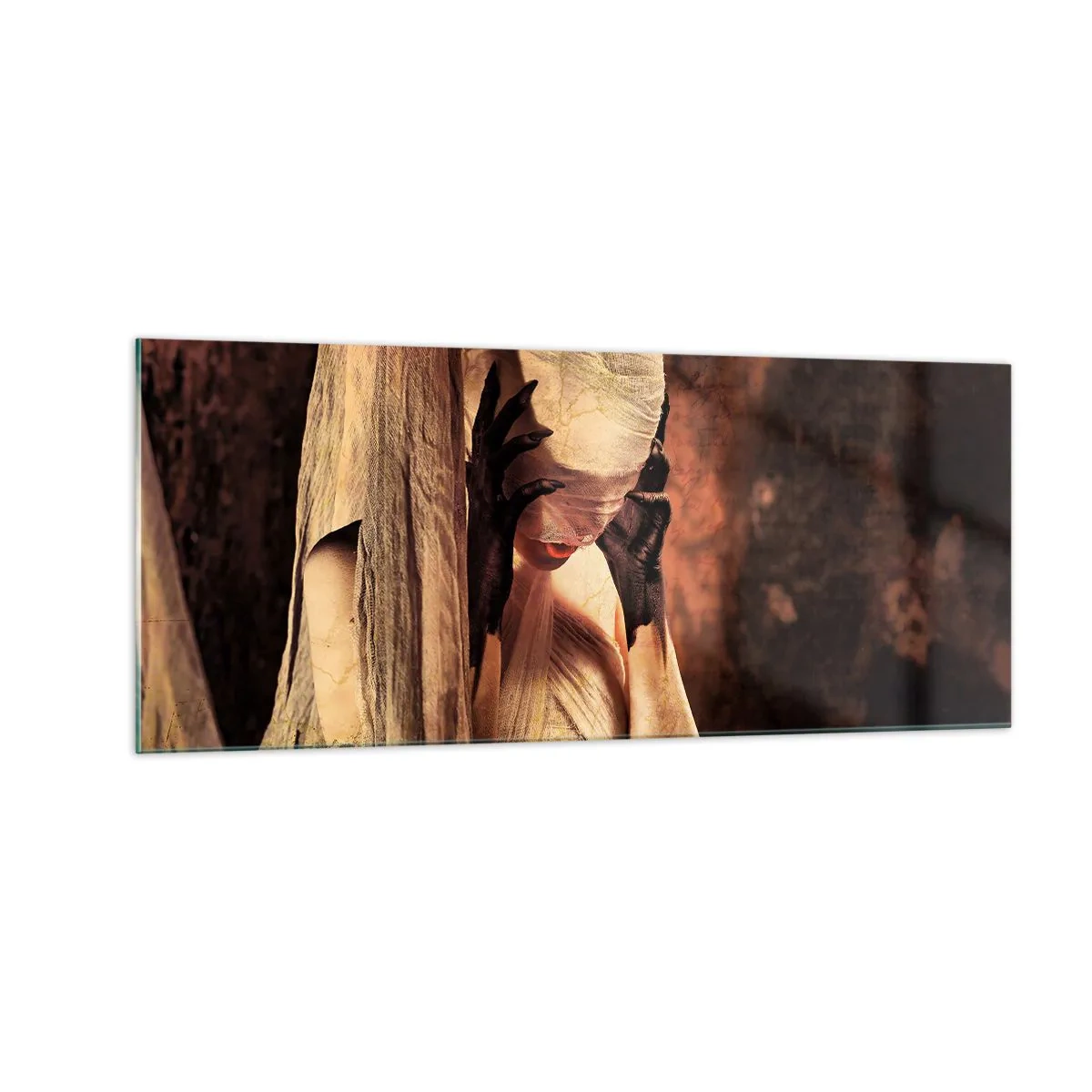 Glass picture - Between Good and Evil - 100x40 cm