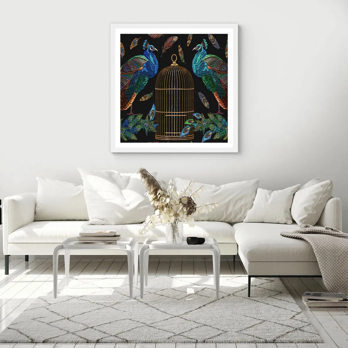 Poster in white frmae - In Royal Robes - 40x40 cm