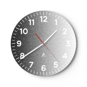 Wall clock - Clock on glass - Towards Light - 30x30 cm