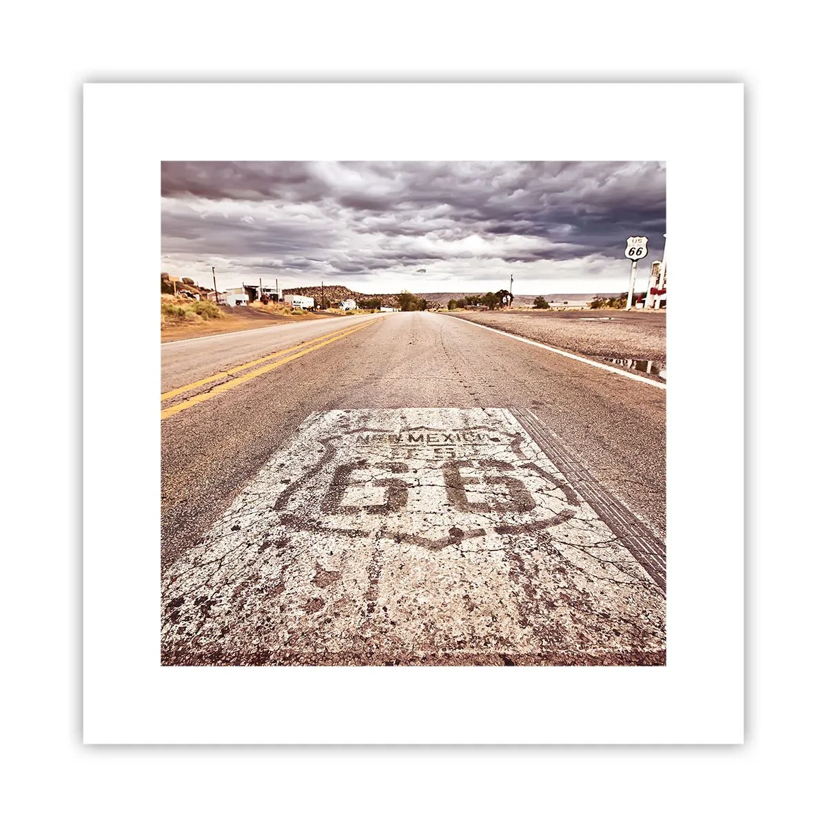 Poster - Mother Road - American Legend - 30x30 cm