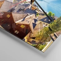 Clock face with lines