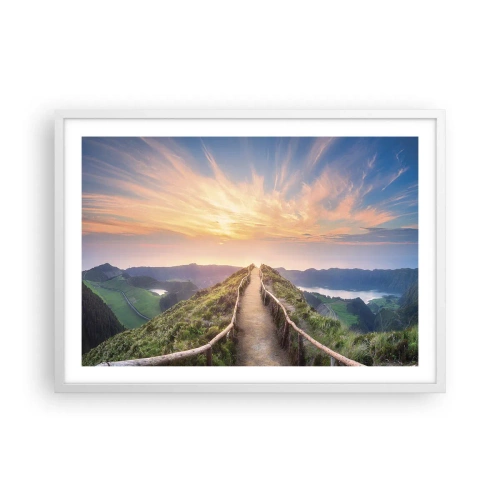 Poster in white frmae - Close to Heaven - 70x50 cm