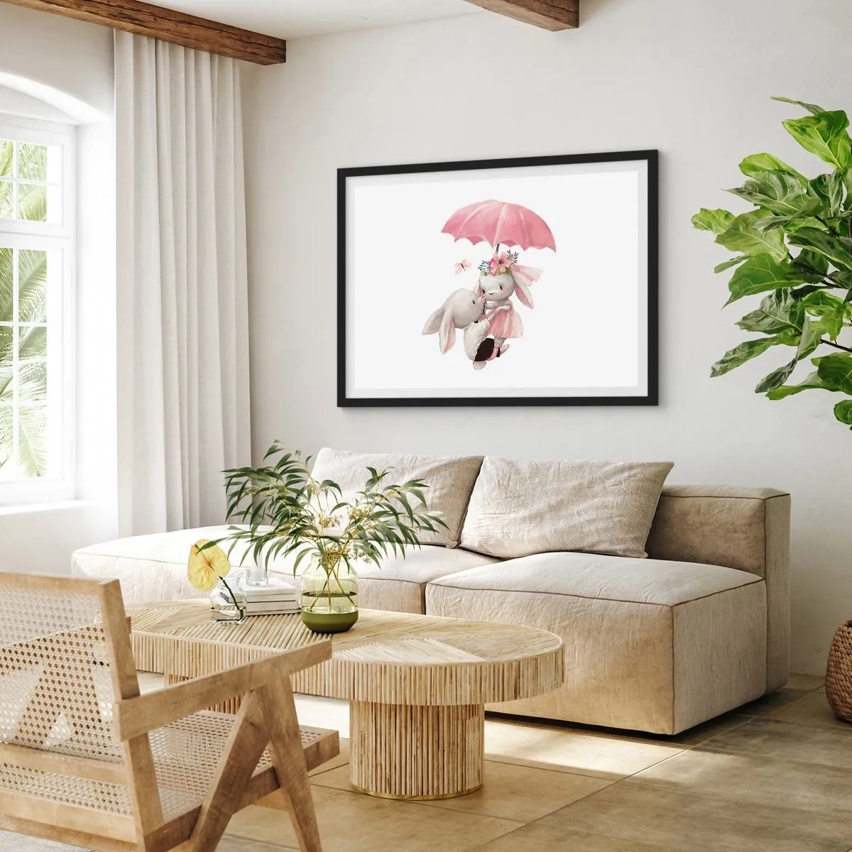 Poster in black frame - This Is Love - 40x30 cm