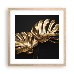 Poster in light oak frame - Tresaures of Nature - 40x40 cm