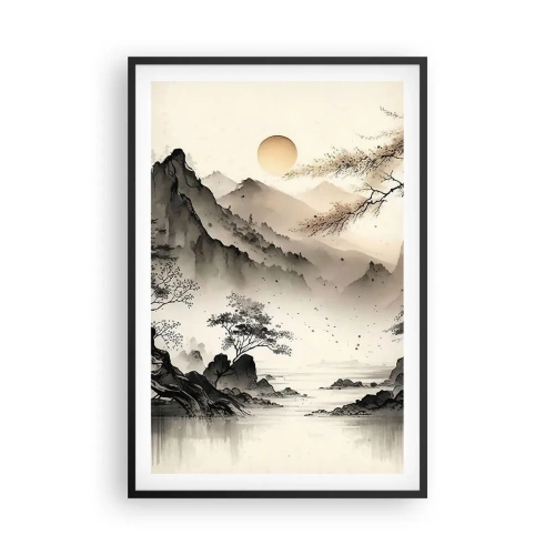 Poster in black frame - Unique Charm of the Orient - 61x91 cm