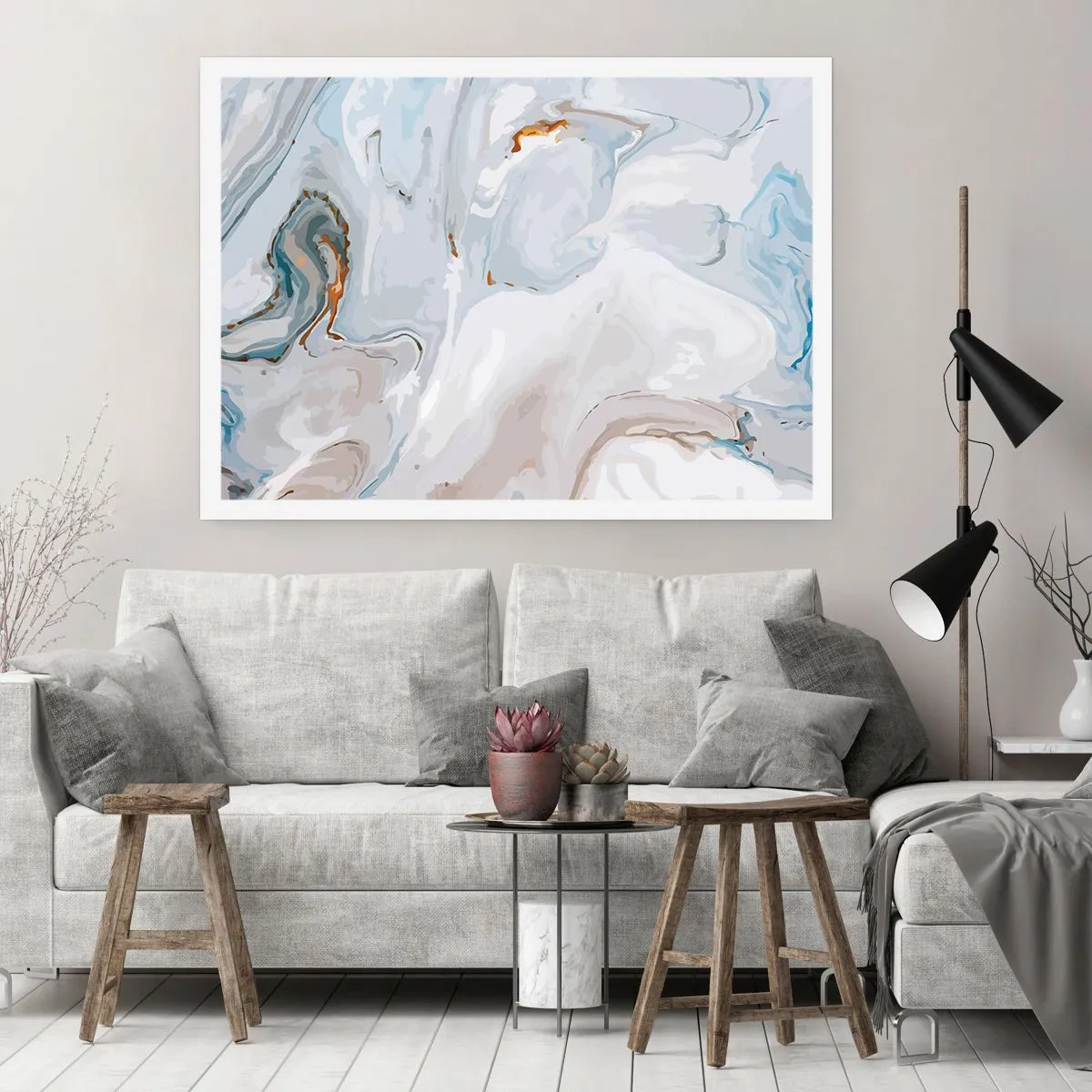 Poster - White Fusion - 70x50 cm
