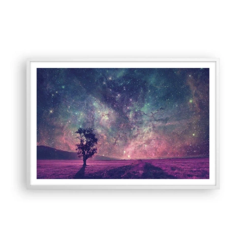 Poster in white frmae - Under Magical Sky - 91x61 cm
