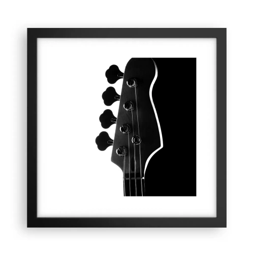 Poster in black frame - Rock Silence - 30x30 cm
