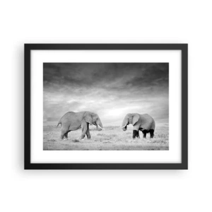 Poster in black frame - Grey Is Beautiful - 40x30 cm