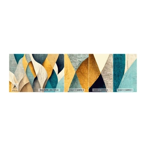 Photo Wallpaper Sample Self-Adhesive Deluxe Sticker - Rhythm and Undulation - Abstraction, Piece, Worn out - 100x30 cm