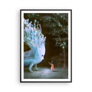 Poster in black frame - Fantastic Encounter - 70x100 cm