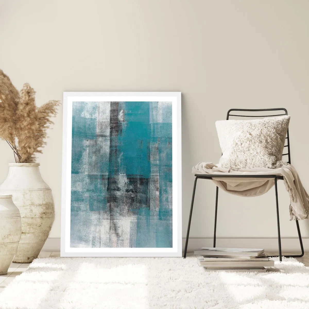 Poster in white frmae - Water and Air - 30x40 cm