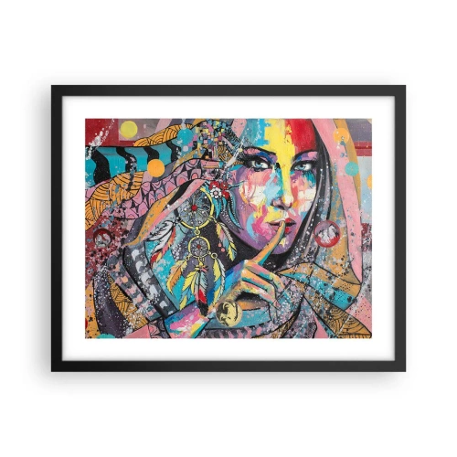 Poster in black frame - Don't Talk Until You Understand - 50x40 cm