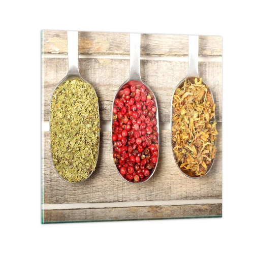 Glass picture - Kitchen Magic - 70x70 cm