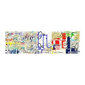Photo Wallpaper Sample Standard Eco - Feast for the Eyes - Graffiti, Mural, Youth - 100x30 cm
