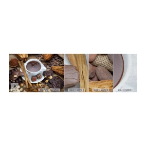 Photo Wallpaper Sample Premium Canvas - From a Fairytale Factory of Chocolate - Gastronomy, Chocolate, Coffee - 100x30 cm