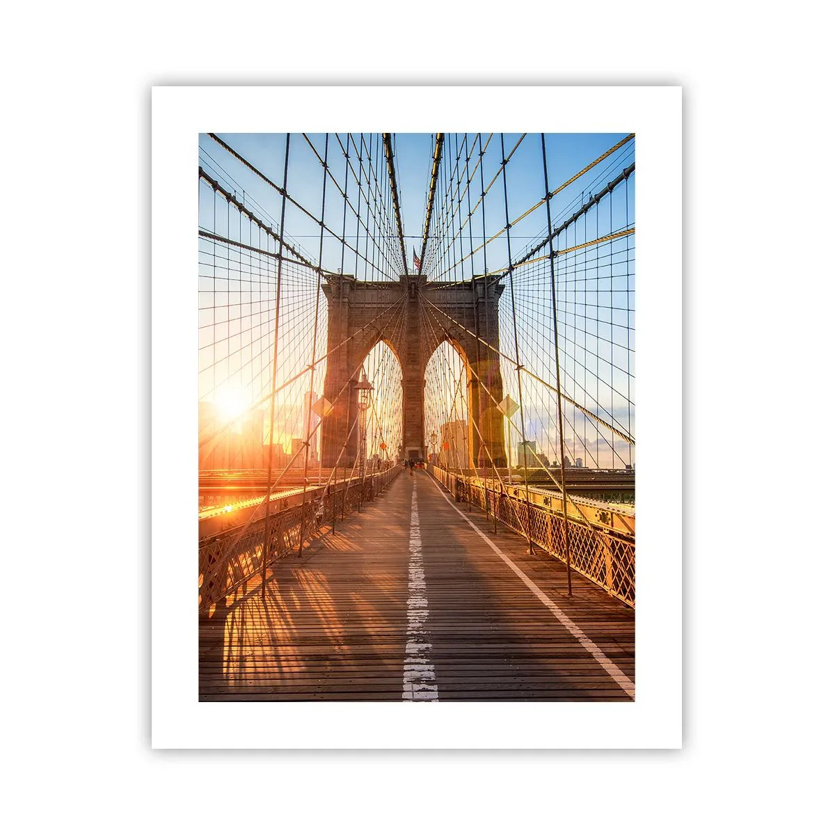 Poster - On a Golden Bridge - 40x50 cm