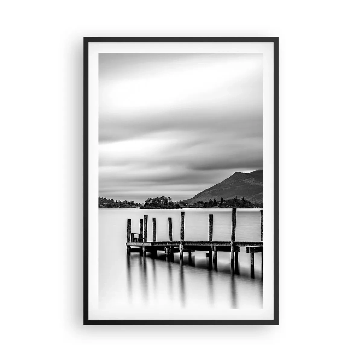 Poster in black frame - Tranquility and Power - 61x91 cm